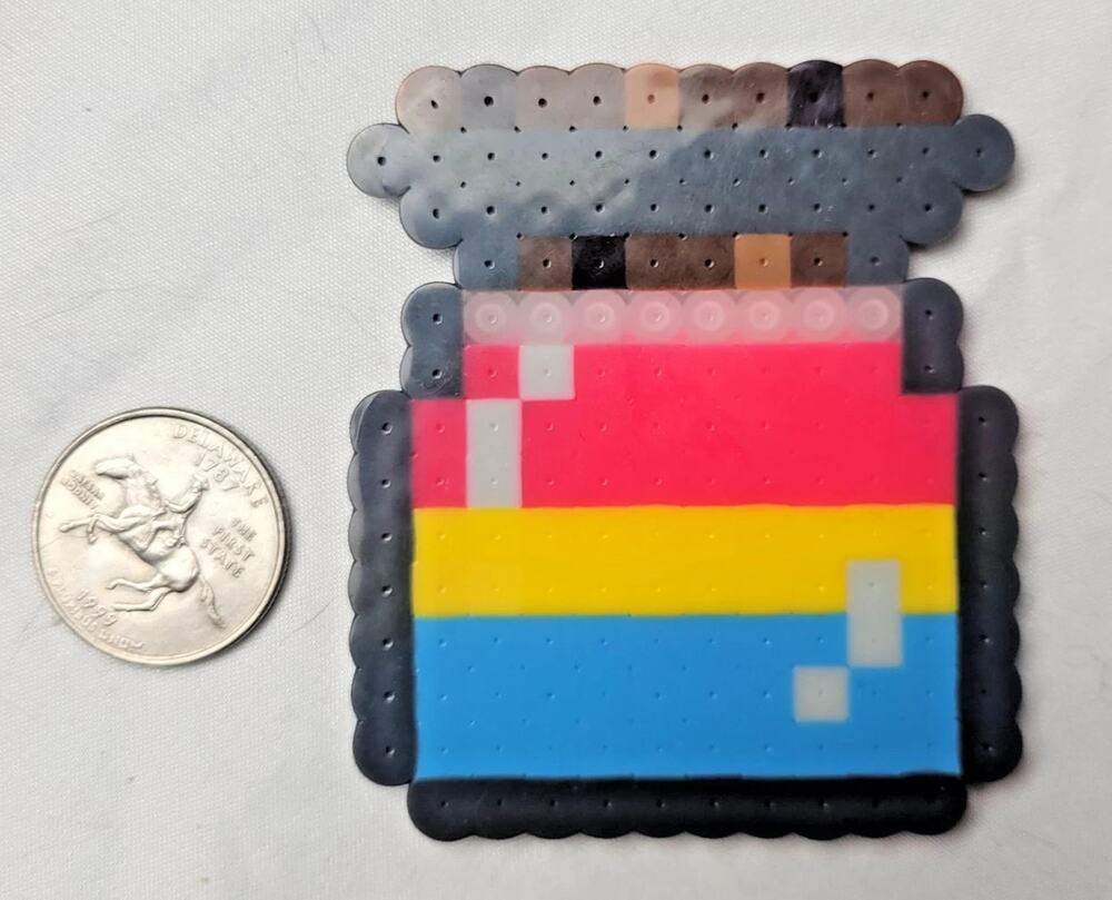 Pansexual LGBT Potion Perler Pixel Art